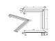 Декоративная панель TECE drain line steel II 610982 для душевого лотка 90х90 см